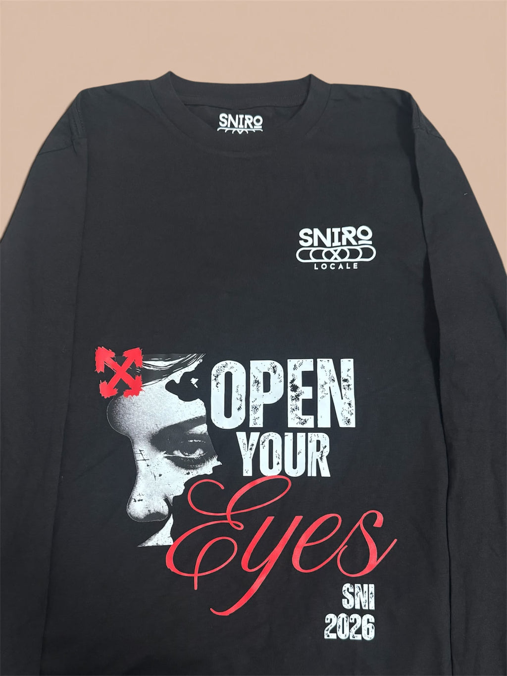 Snirox Locale "Open Your Eyes" Graphic T-Shirt – Premium 200GSM Cotton Heavyweight Tee