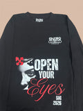 Snirox Locale "Open Your Eyes" Graphic T-Shirt – Premium 200GSM Cotton Heavyweight Tee