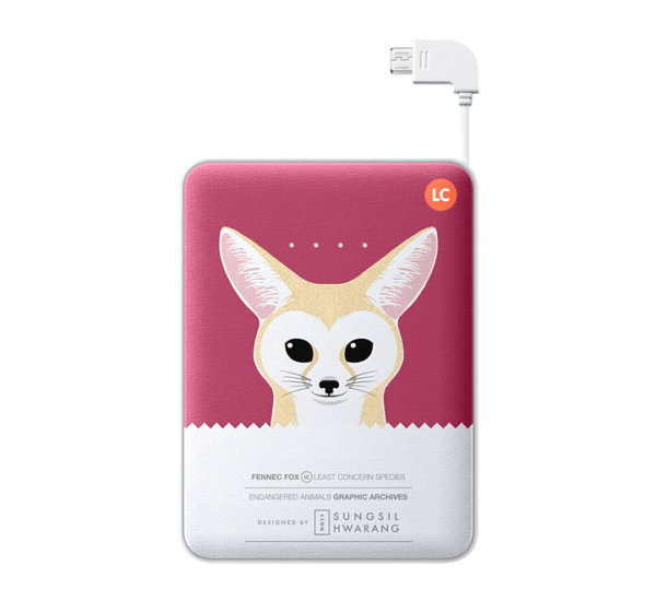 Powerbank 11 300 mAh Violet  with Fox